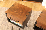 Industrial Walnut Nightstands