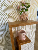 Maple Floating "F" Nightstand