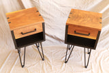 Industrial Walnut Nightstands