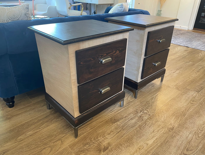 <h2>Custom nightstand set</h2>